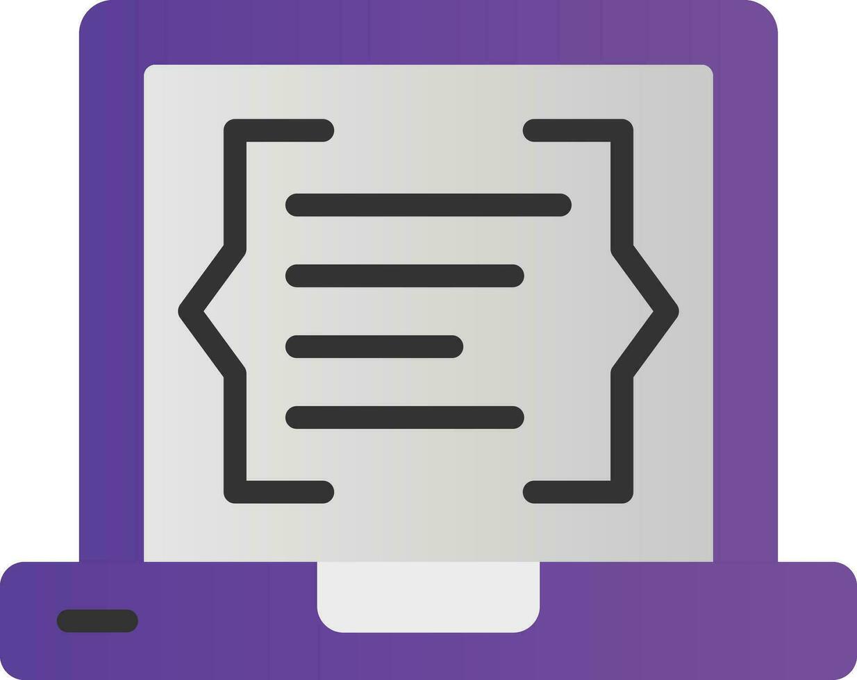 Coding Vector Icon Design