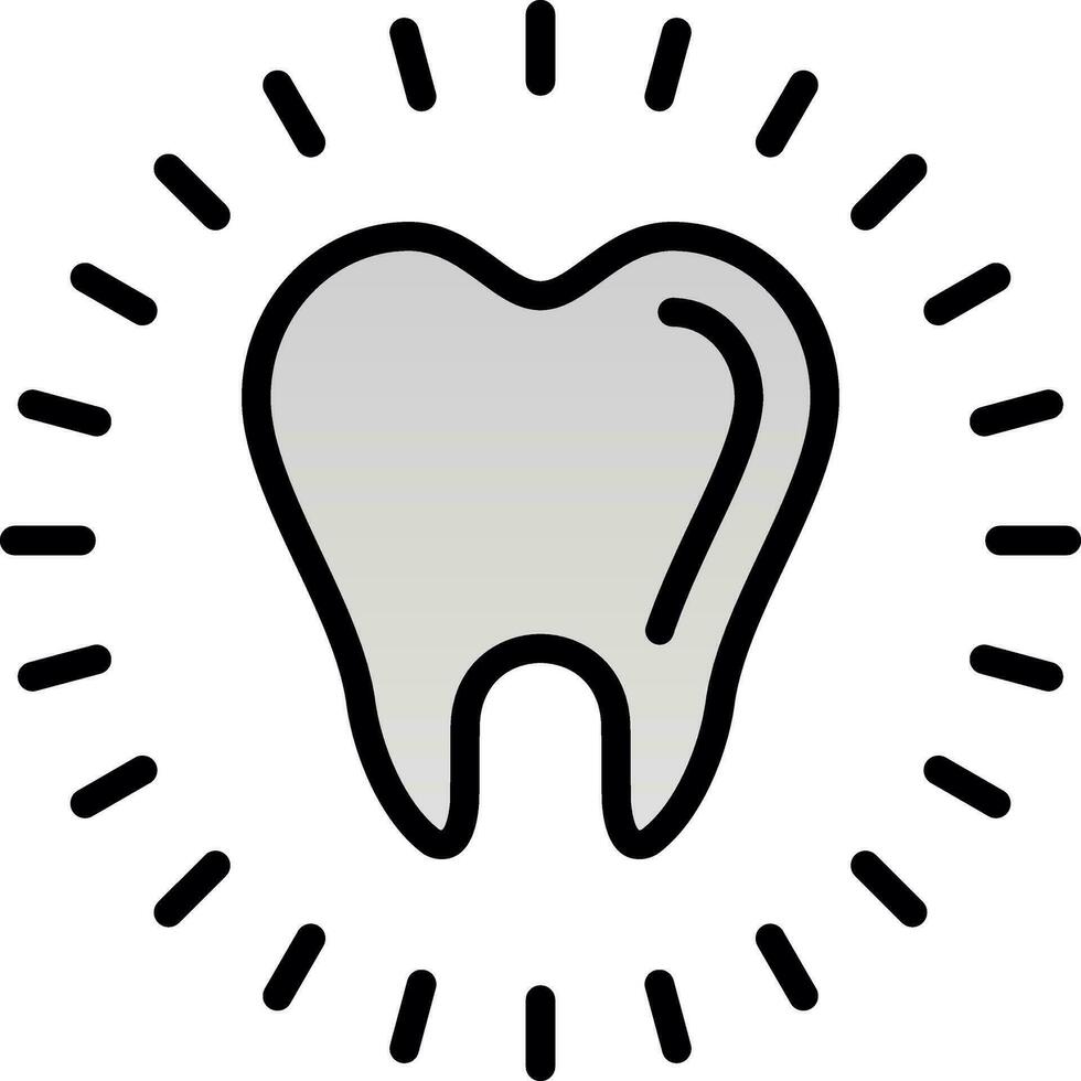 Tooth Whitening Vector Icon Design