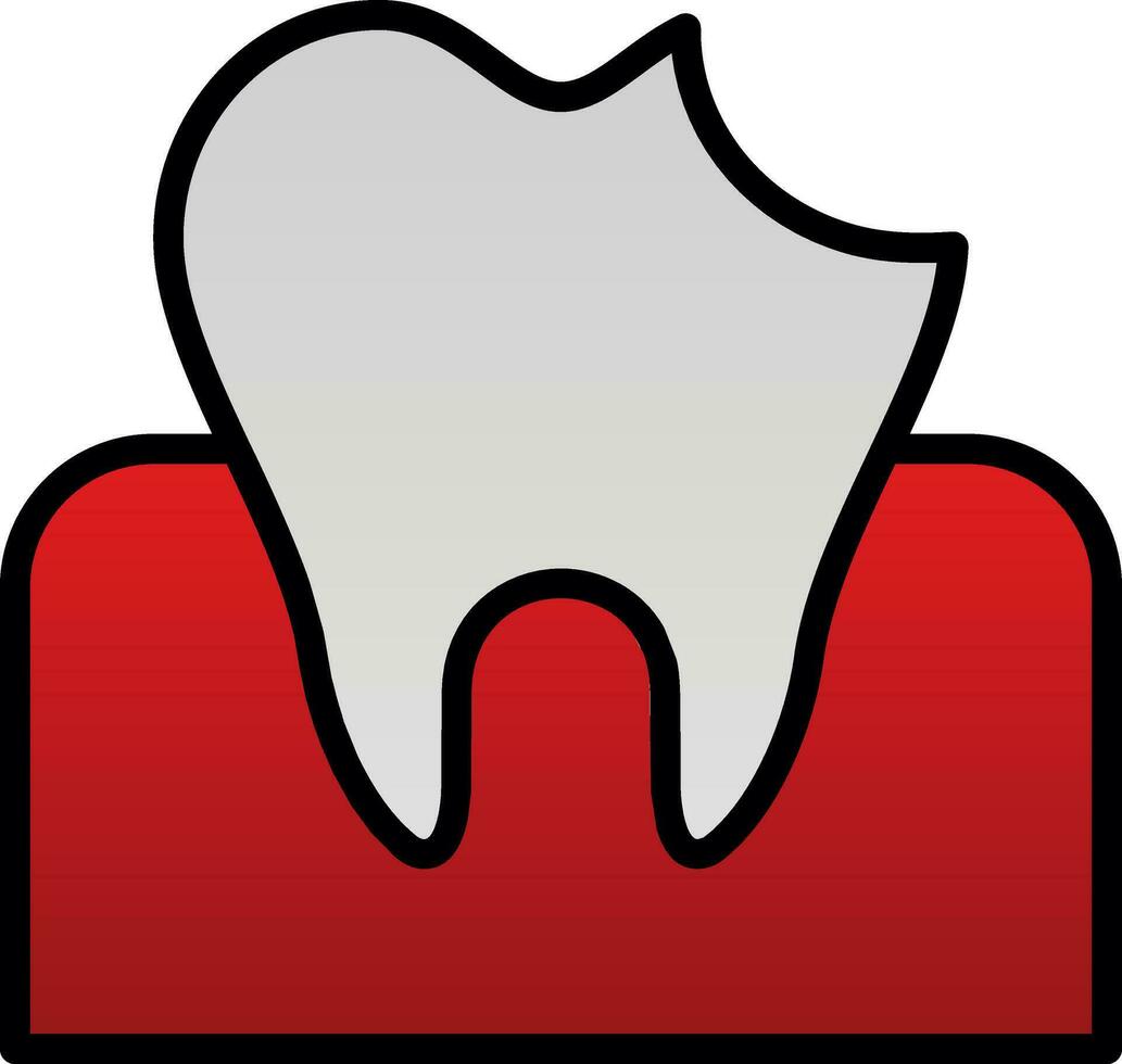 Dental Caries Vector Icon Design