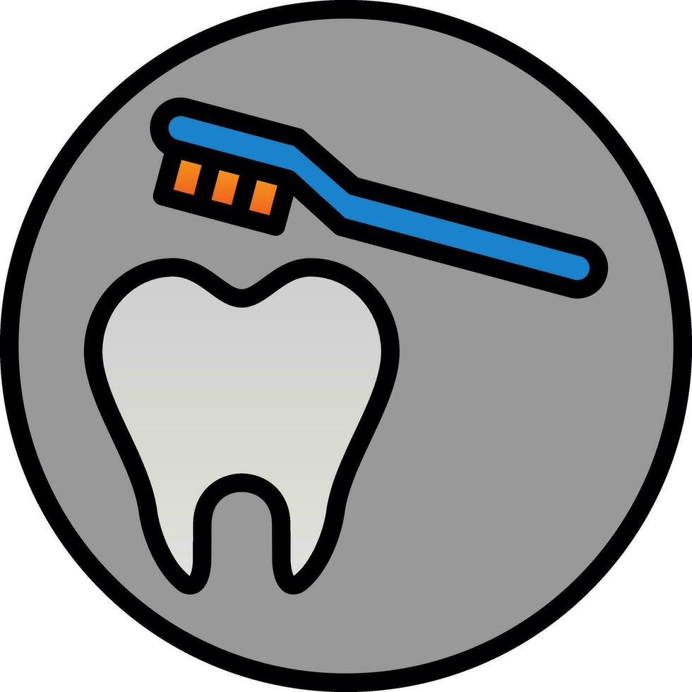 limpieza diente vector icono diseño