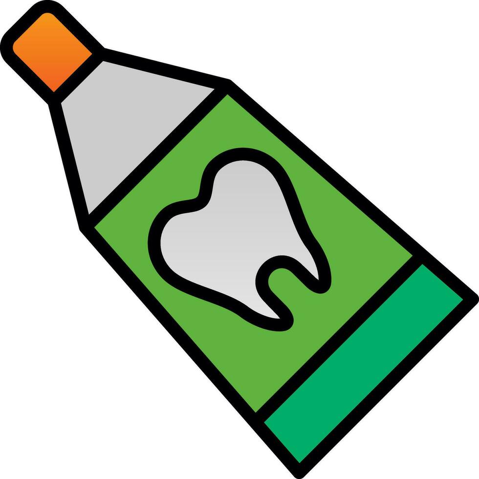 Toothpaste Vector Icon Design