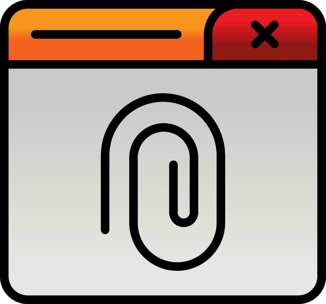 Atachment Vector Icon Design