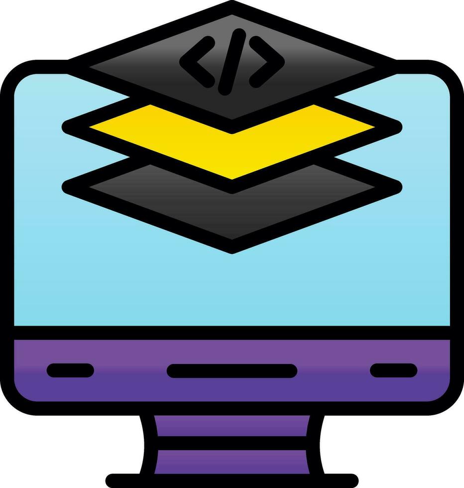 Computer Vector Icon Design