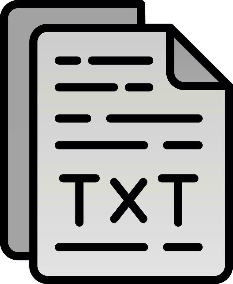 Txt File Vector Icon Design