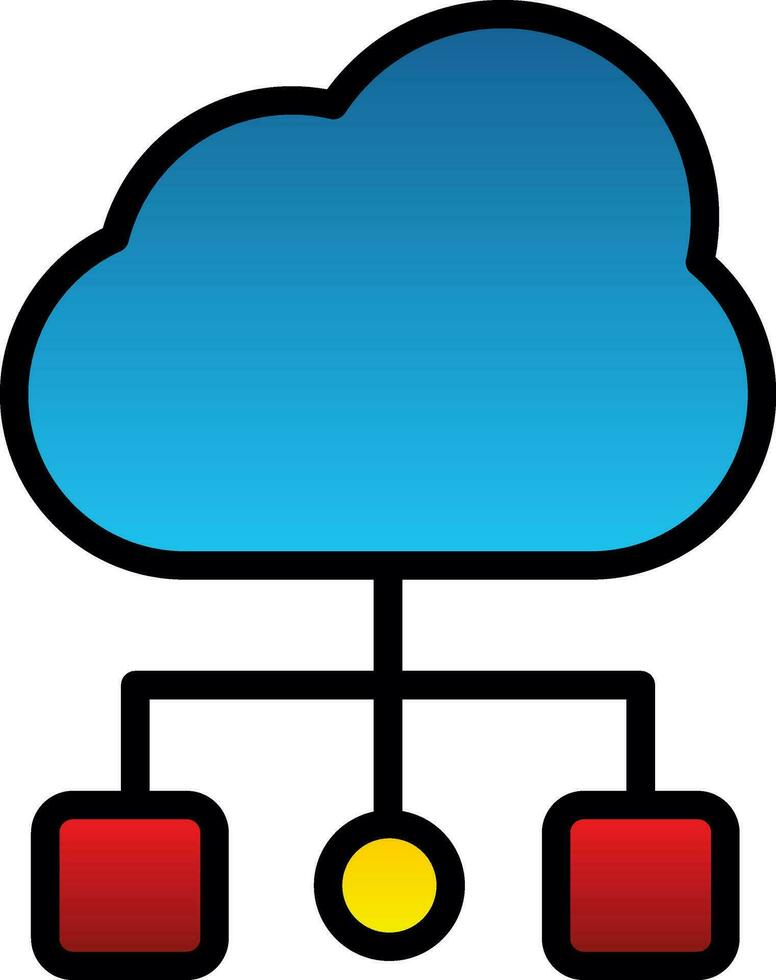 Cloud Computing Vector Icon Design