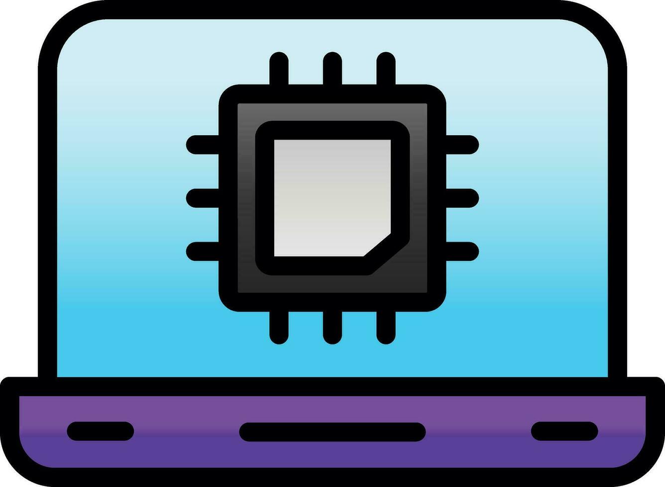 Cpu Vector Icon Design