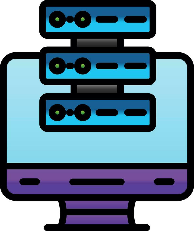 Monitor Vector Icon Design
