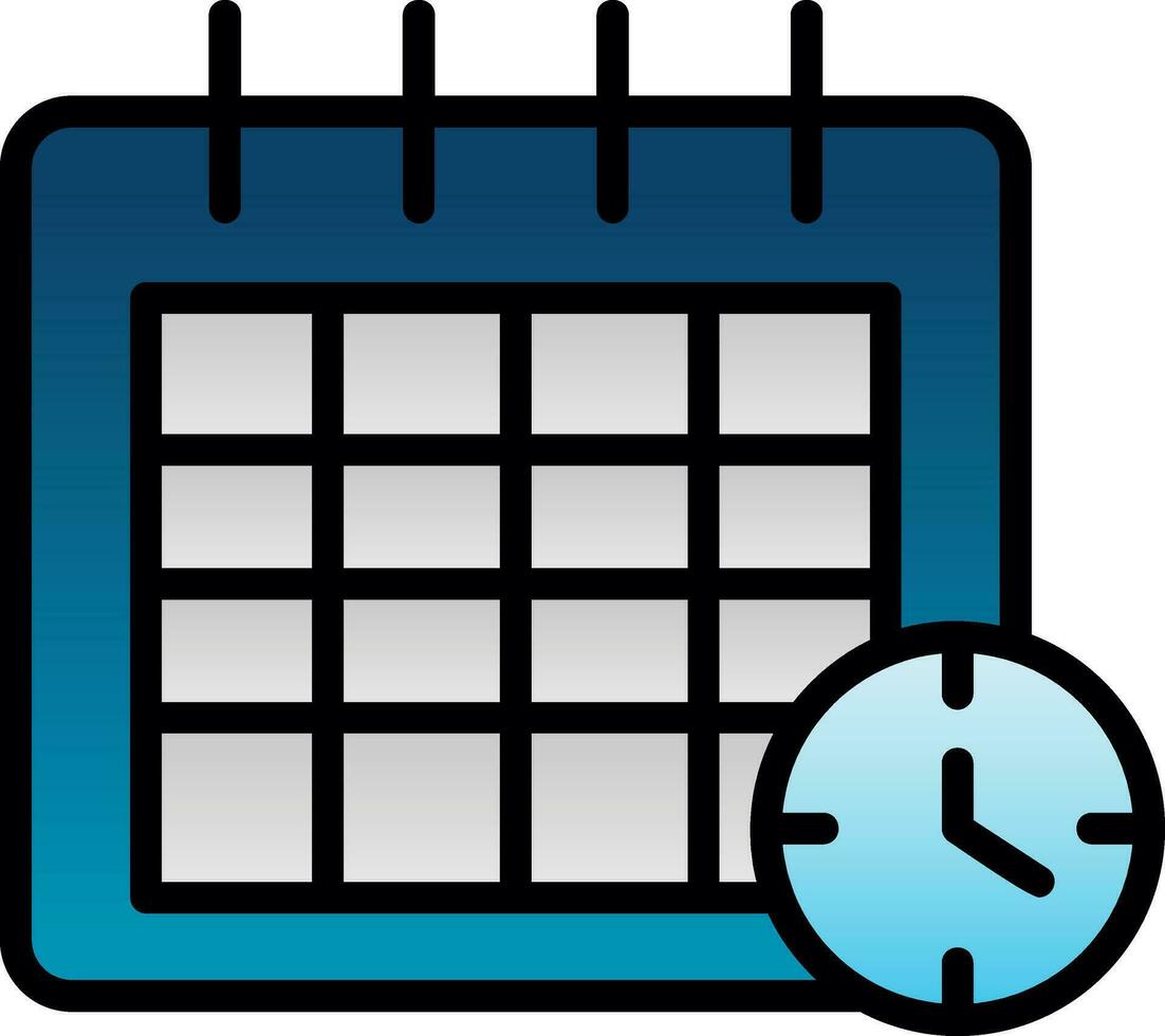 Deadline Vector Icon Design