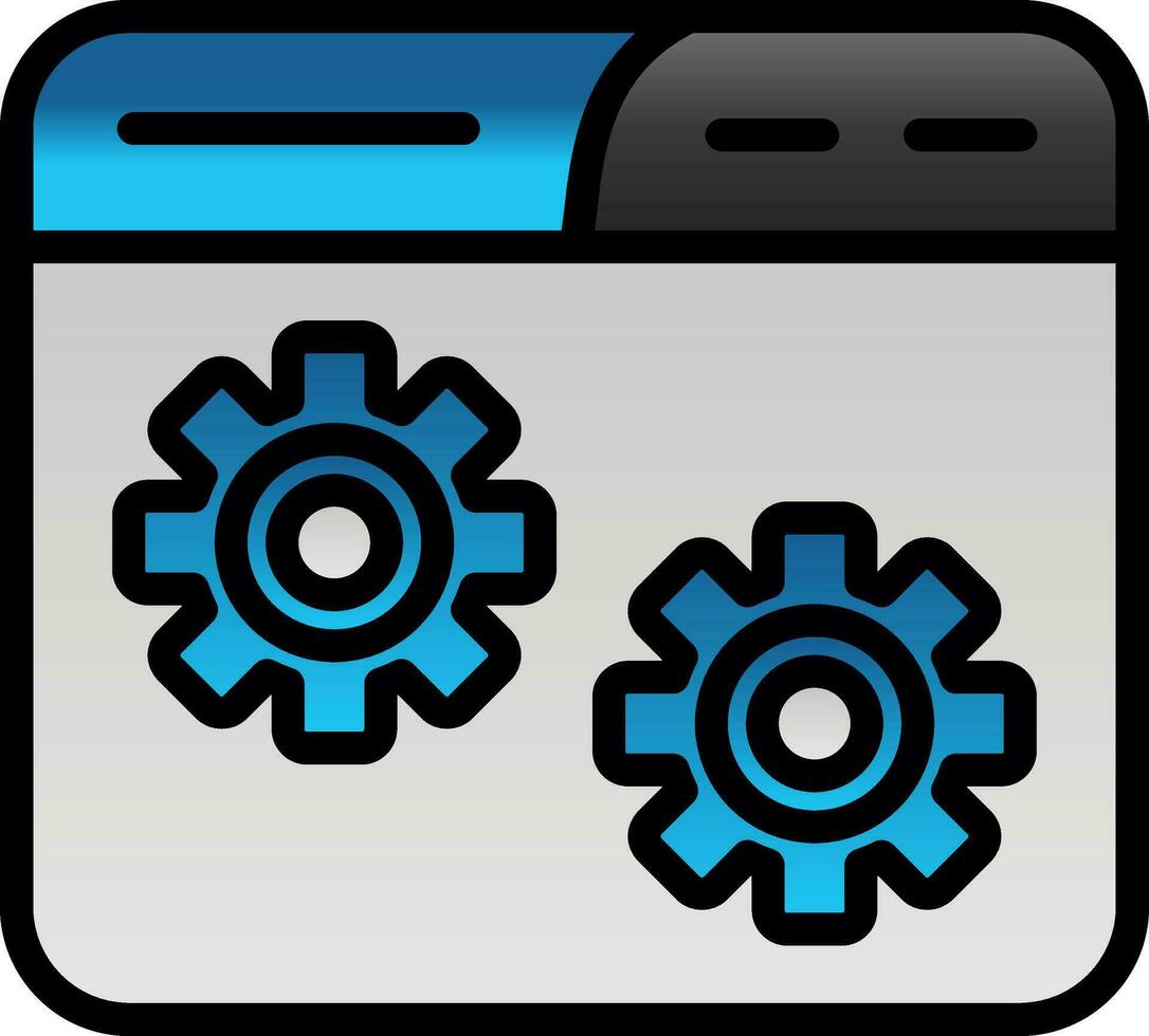 Website Setting Vector Icon Design