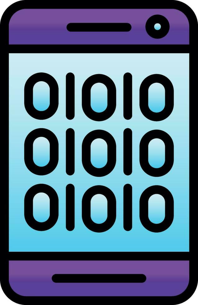 Binary Code Vector Icon Design