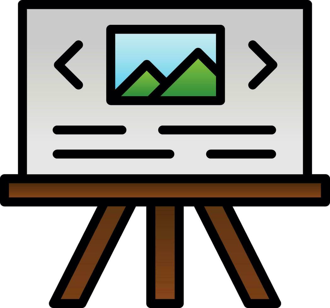 Slide Show Vector Icon Design
