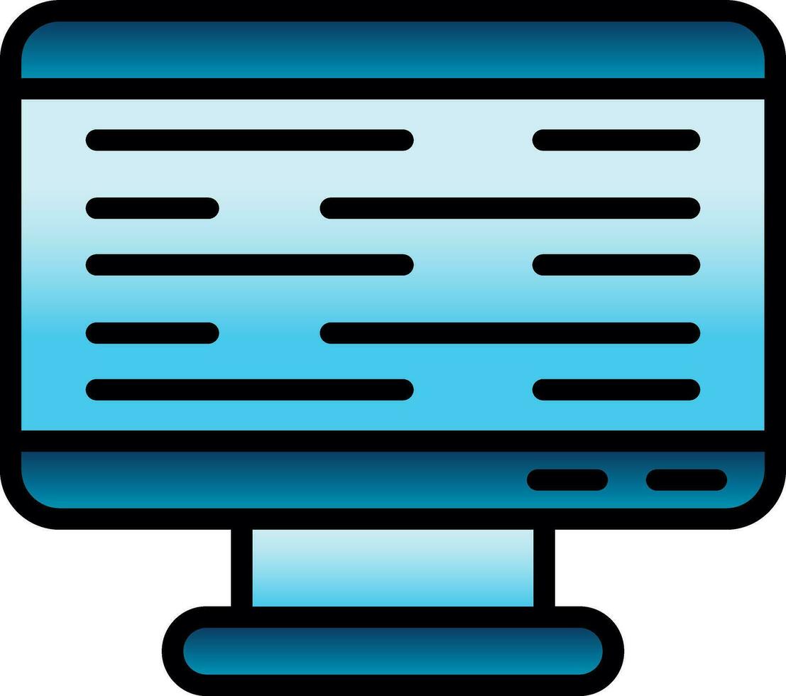 Monitor Screen Vector Icon Design