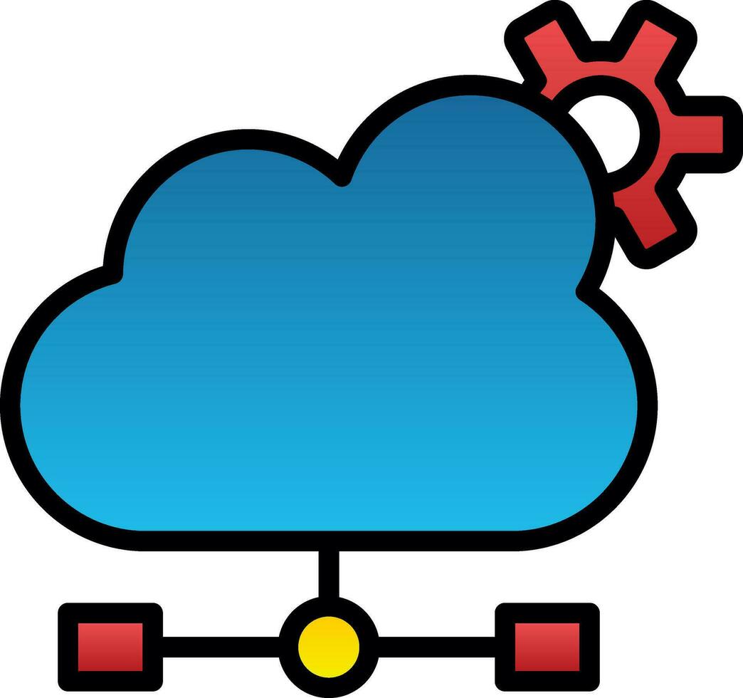 Cloud Computing Vector Icon Design
