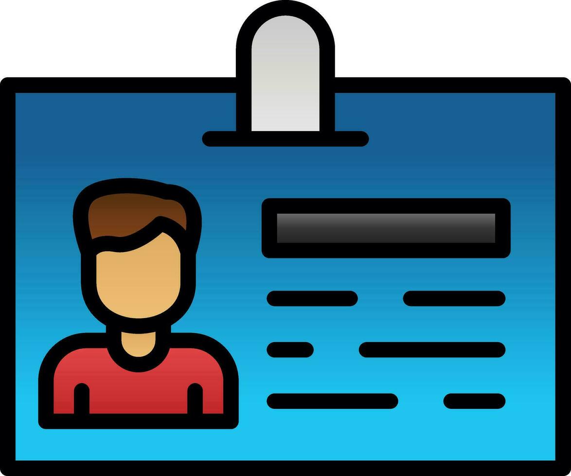 Id Card Vector Icon Design