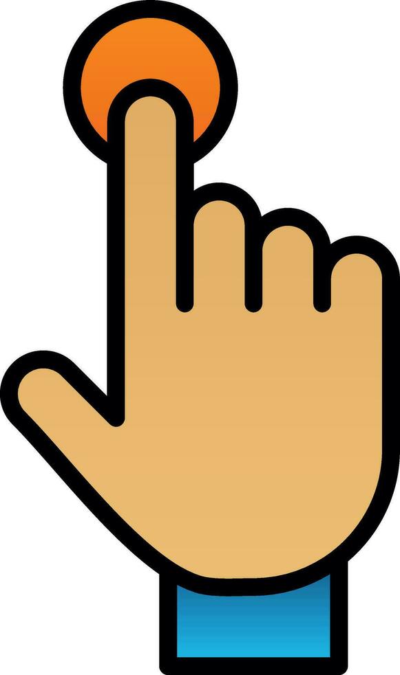 Tap Vector Icon Design