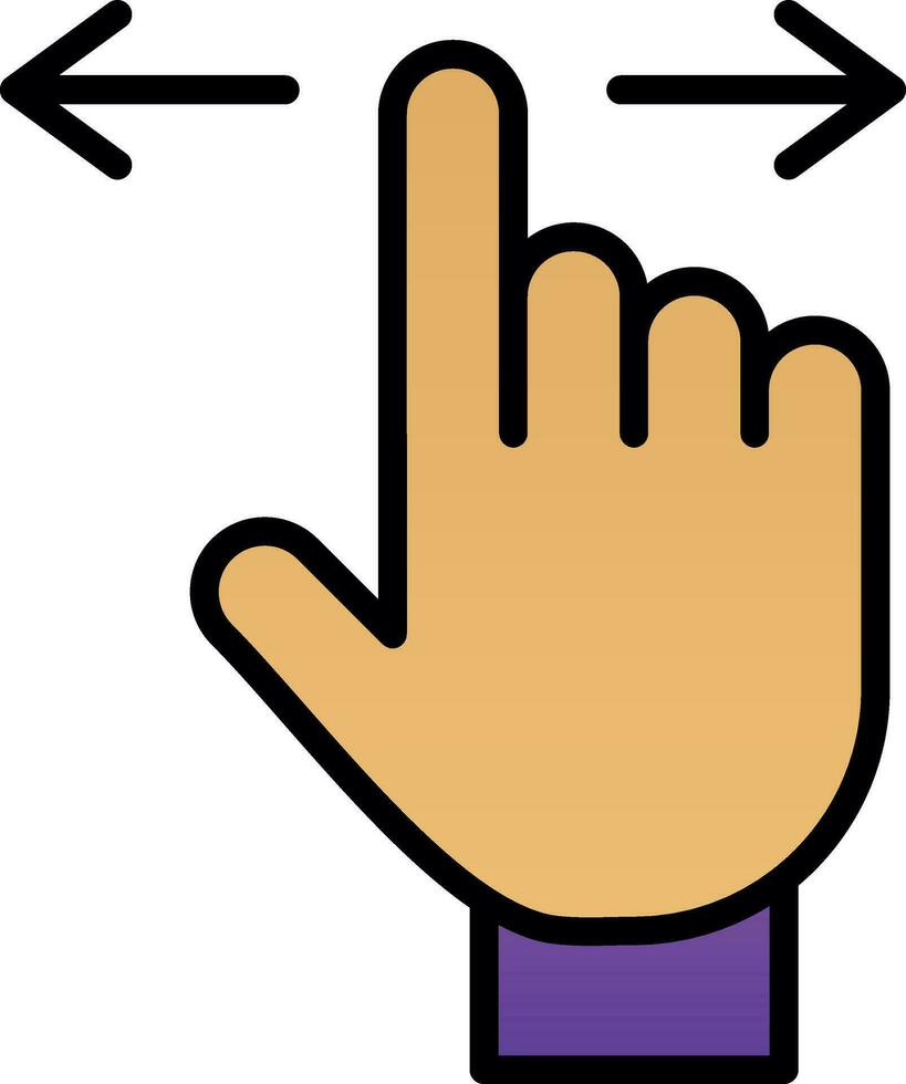 Swipe Vector Icon Design
