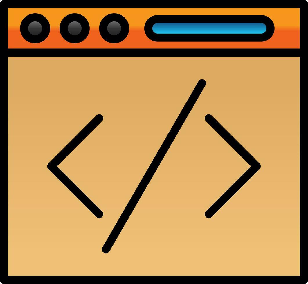 codificación vector icono diseño