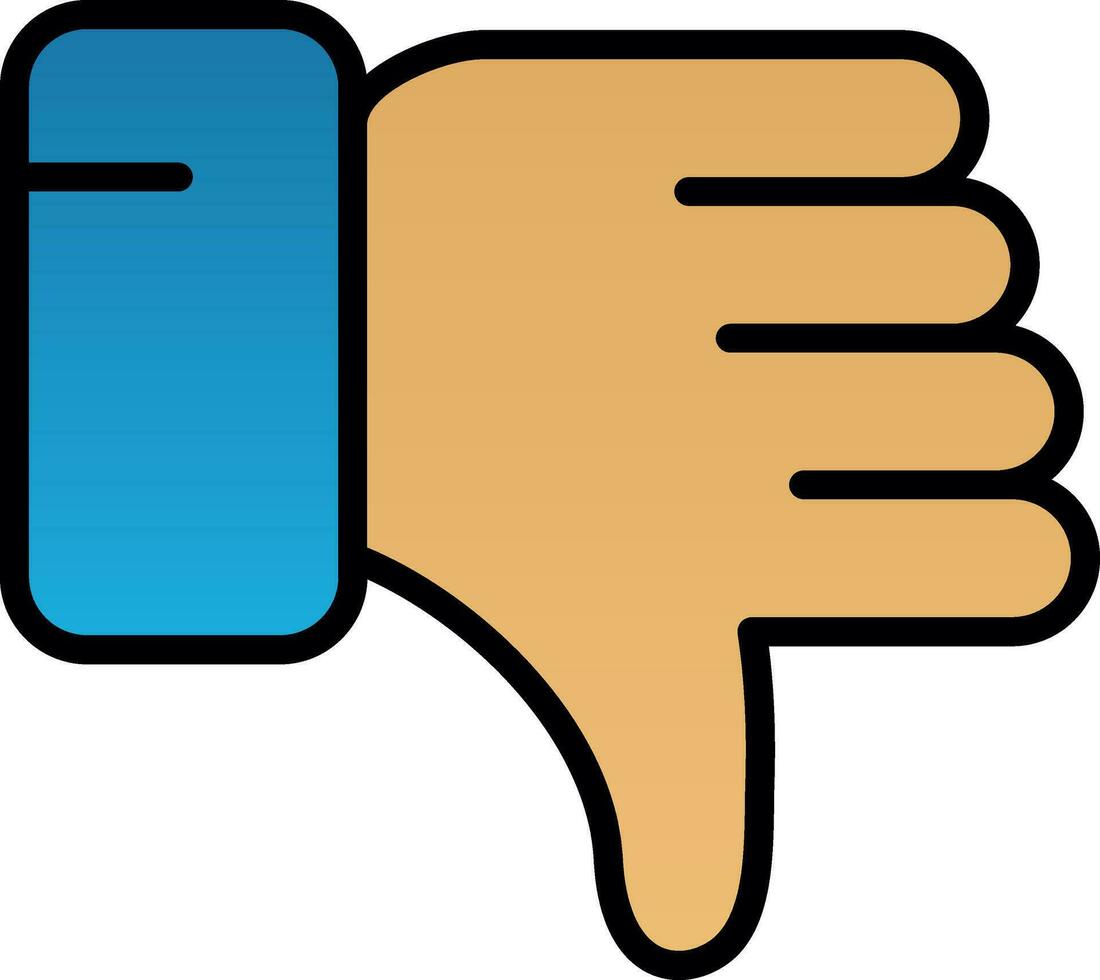 Dislike Vector Icon Design
