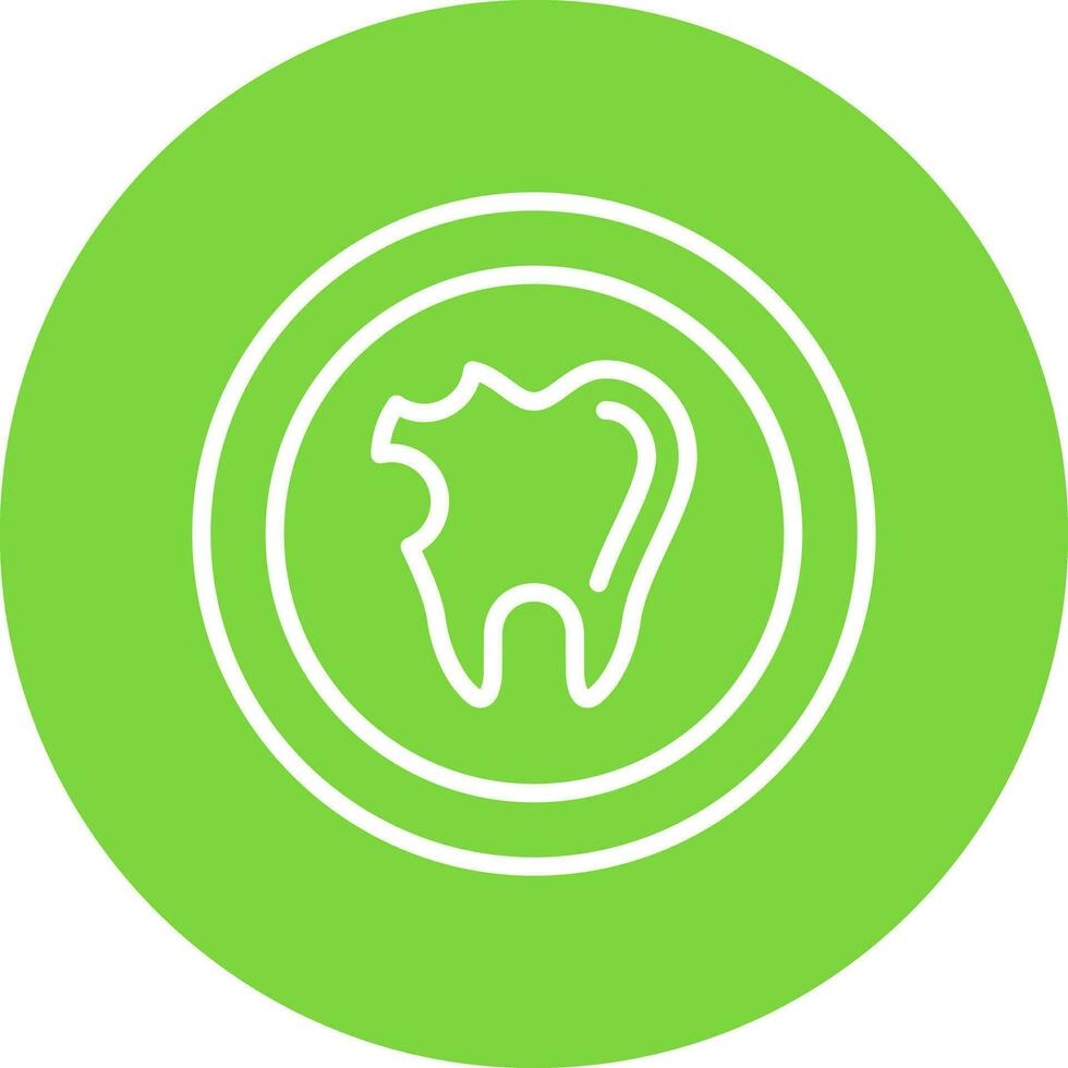 Caries Vector Icon Design