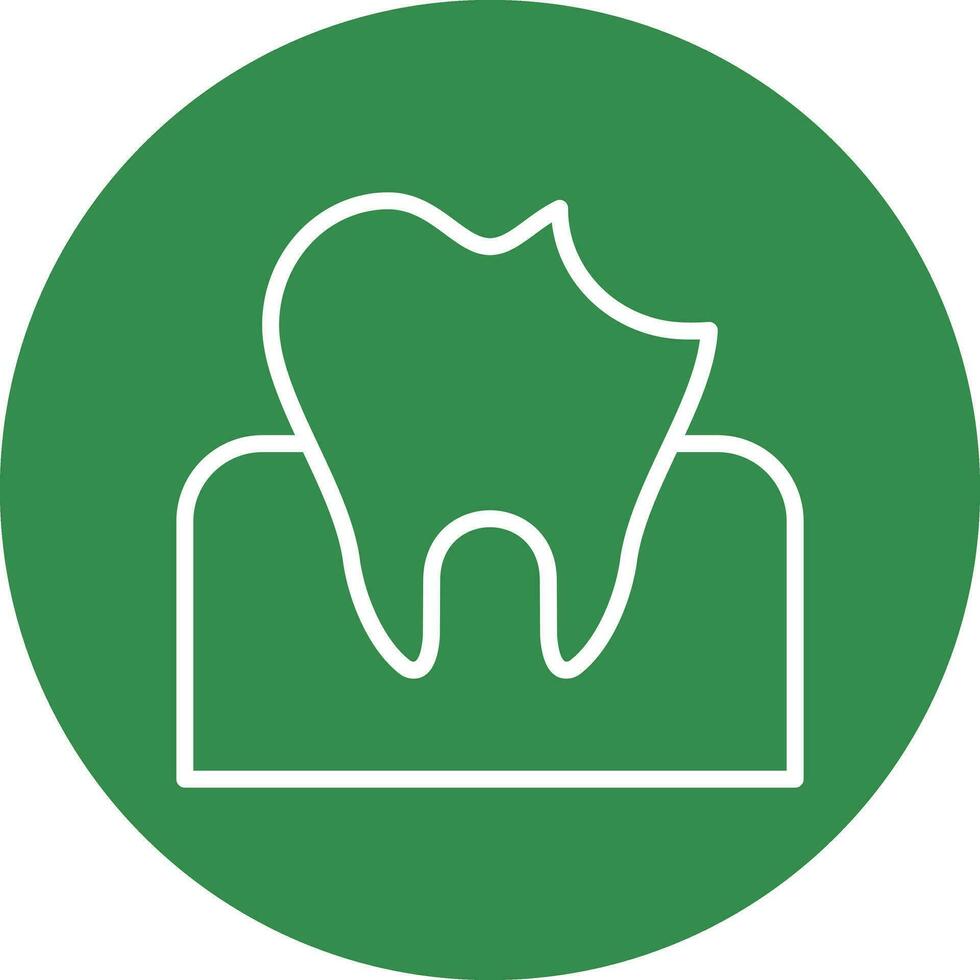 Dental Caries Vector Icon Design