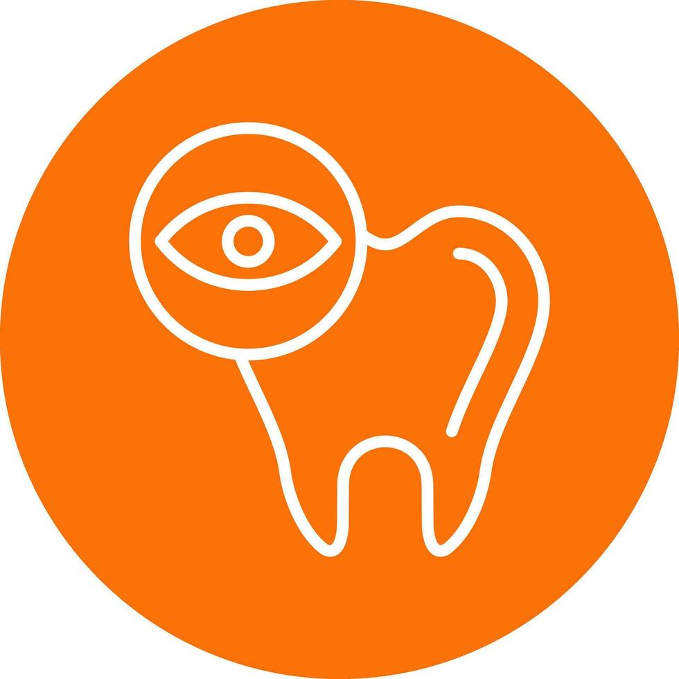 diseño de icono de vector de chequeo dental