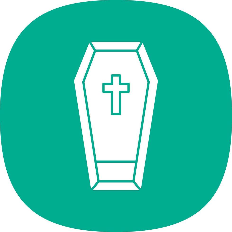 Coffin Vector Icon Design