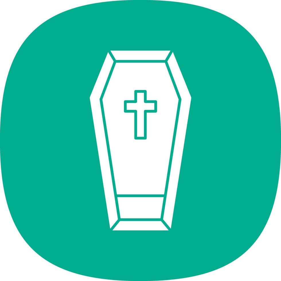 Coffin Vector Icon Design