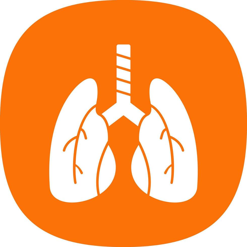 Lungs Vector Icon Design