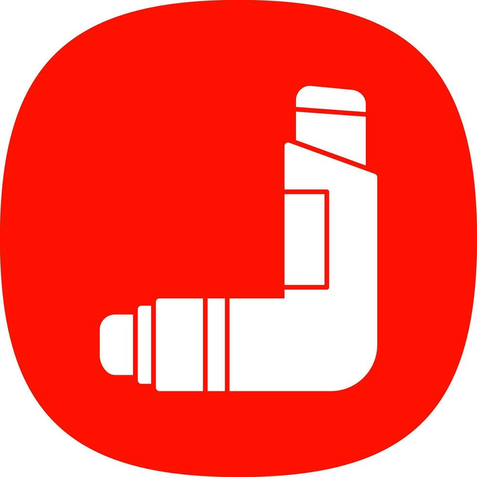 diseño de icono de vector de inhalador