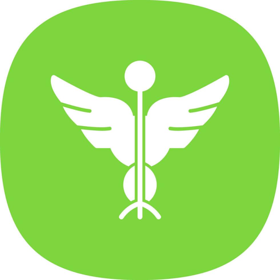 Caduceus Vector Icon Design