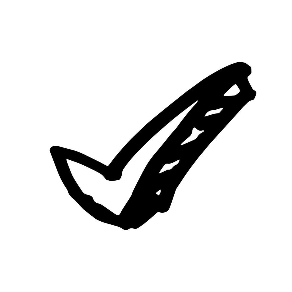 Check Checklist symbol doodle hand drawing marker style vector