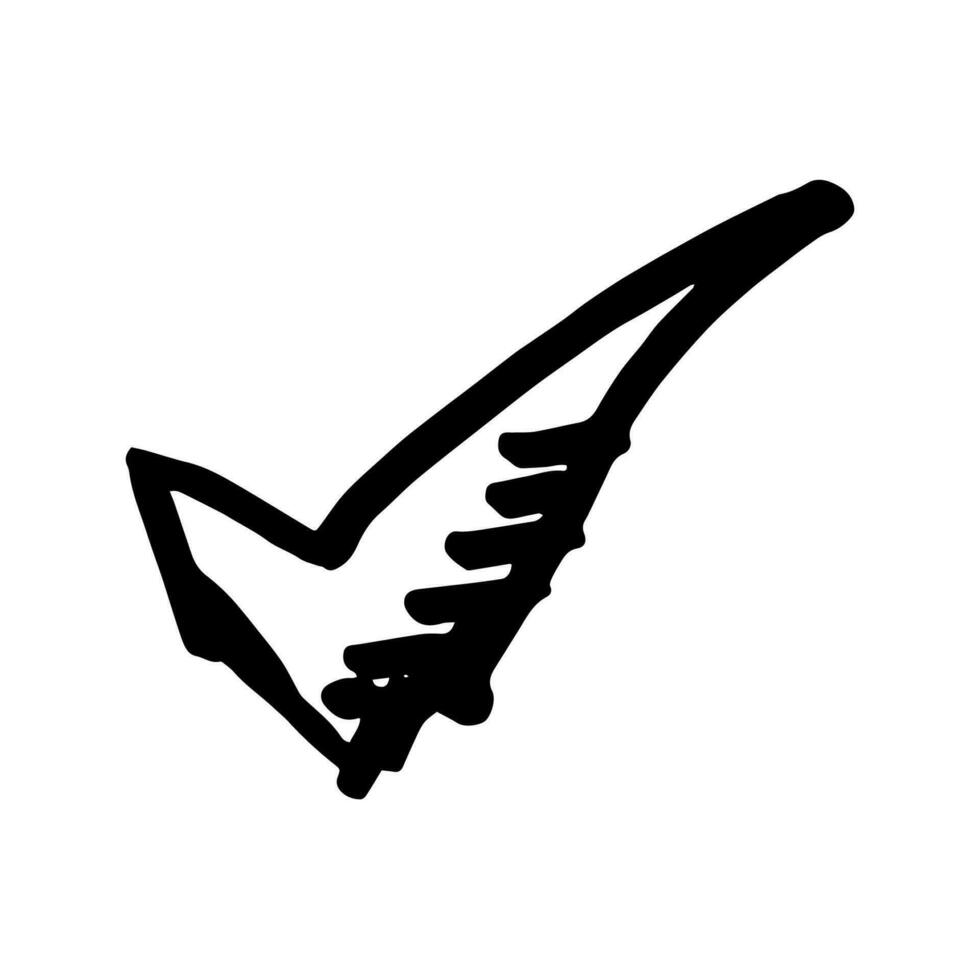 Check Checklist symbol doodle hand drawing marker style vector