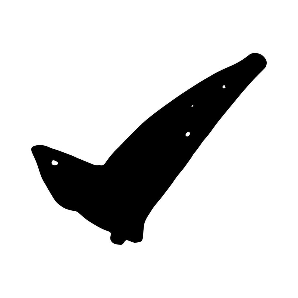 Check Checklist symbol doodle hand drawing marker style vector