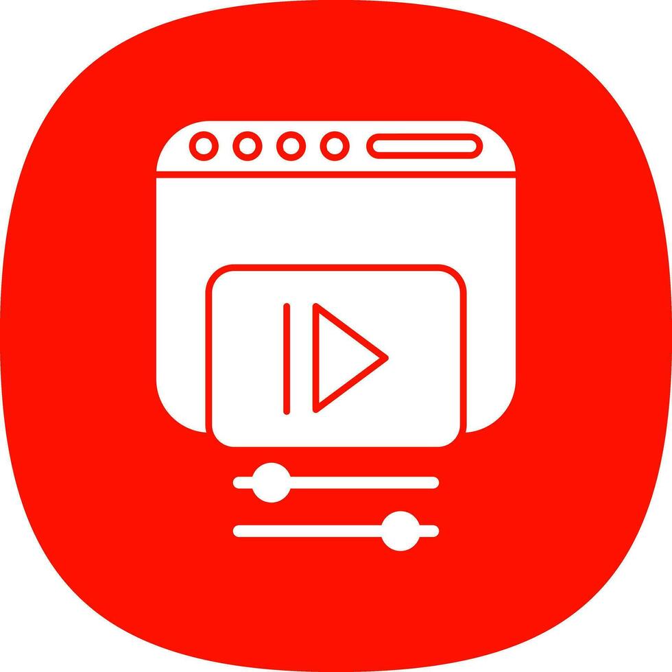 Video web Vector Icon Design