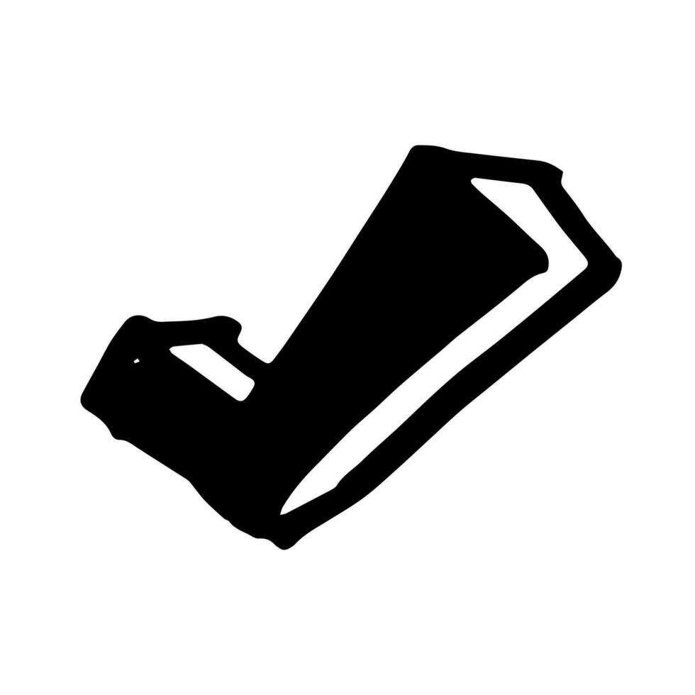 Check Checklist symbol doodle hand drawing marker style vector