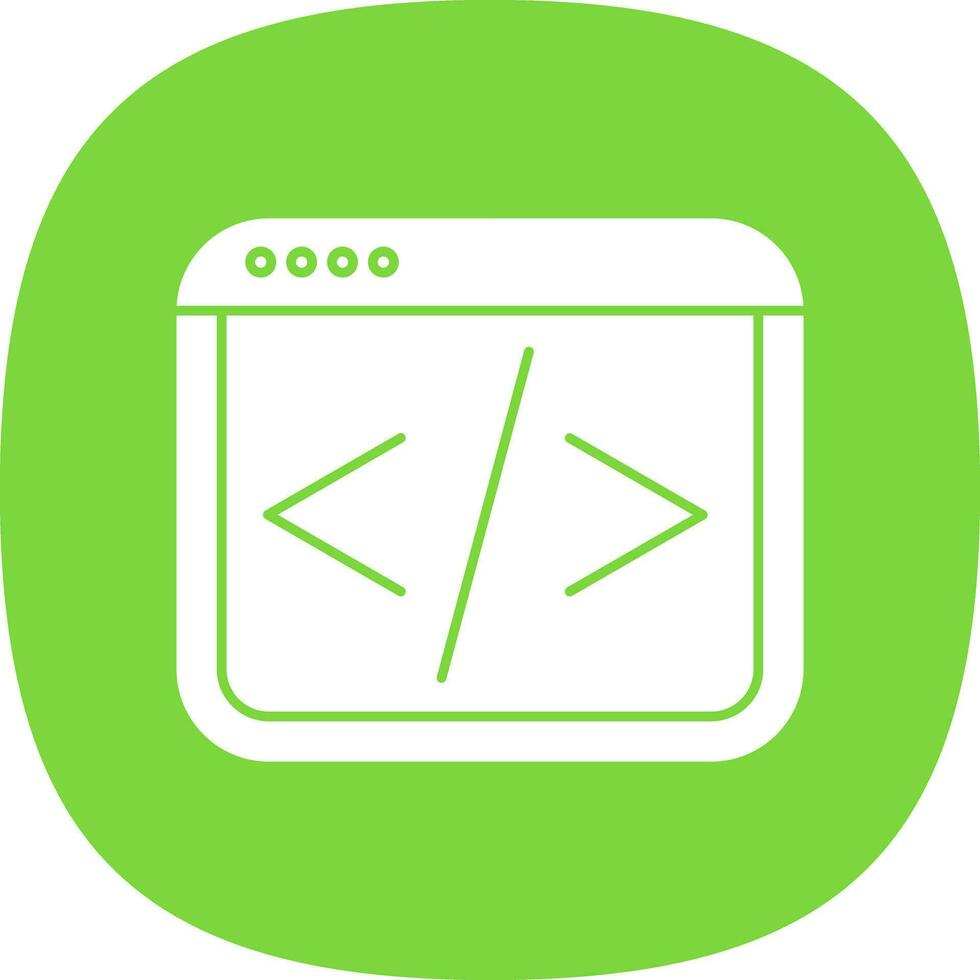 Web coding Vector Icon Design
