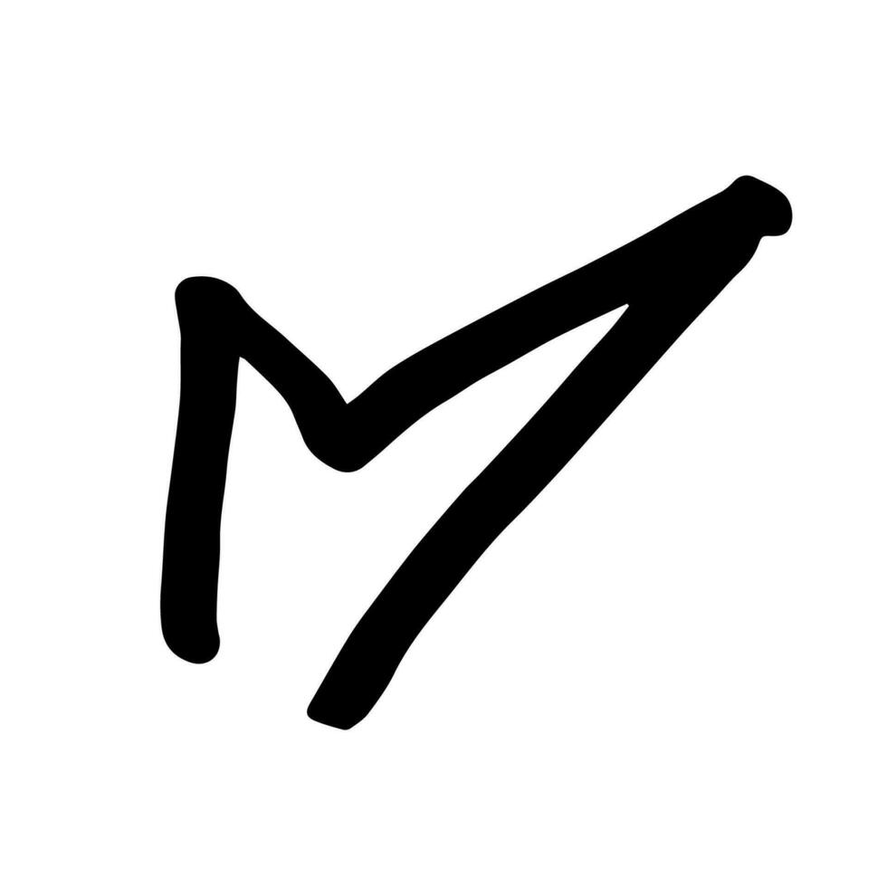 Check Checklist symbol doodle hand drawing marker style vector