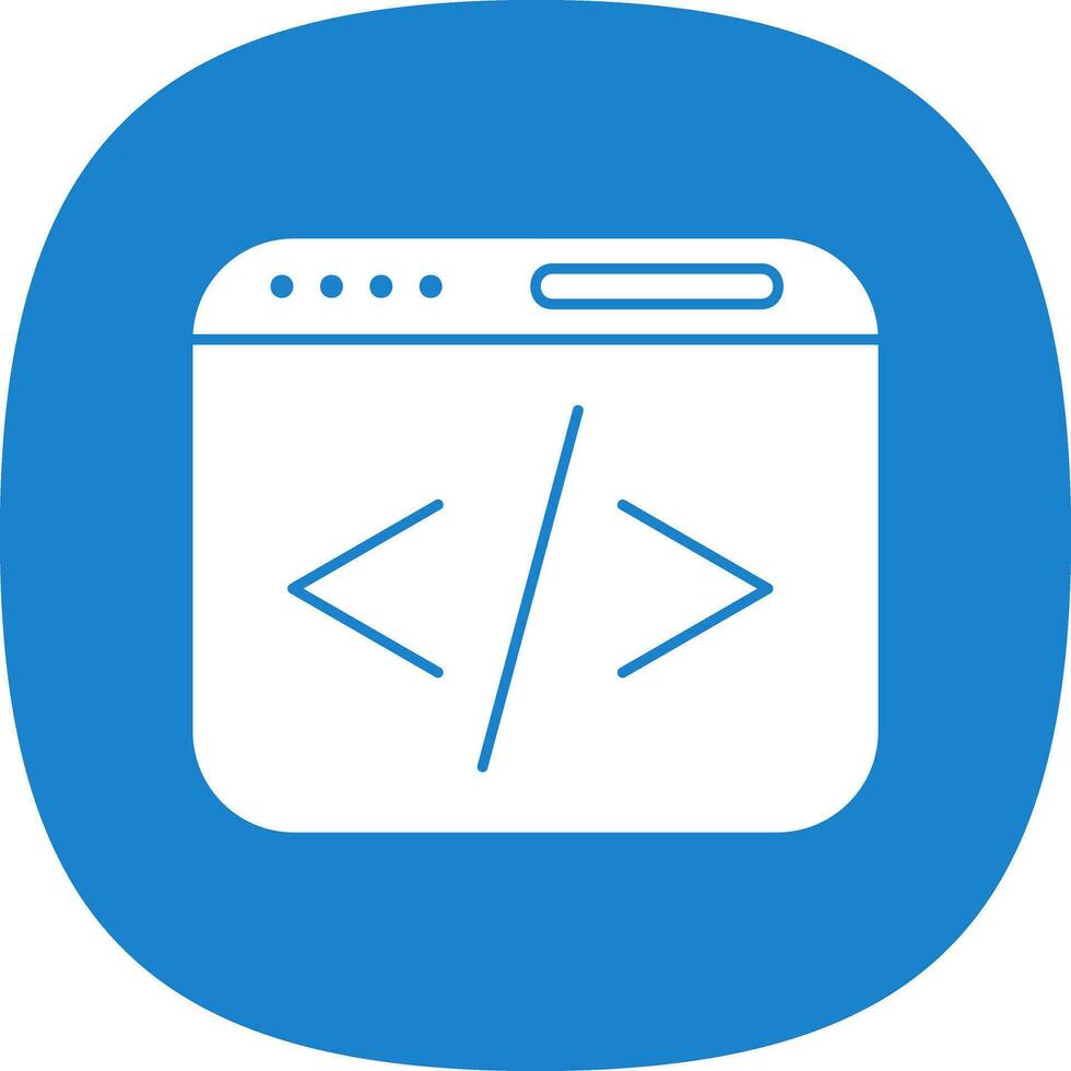 Web coding Vector Icon Design