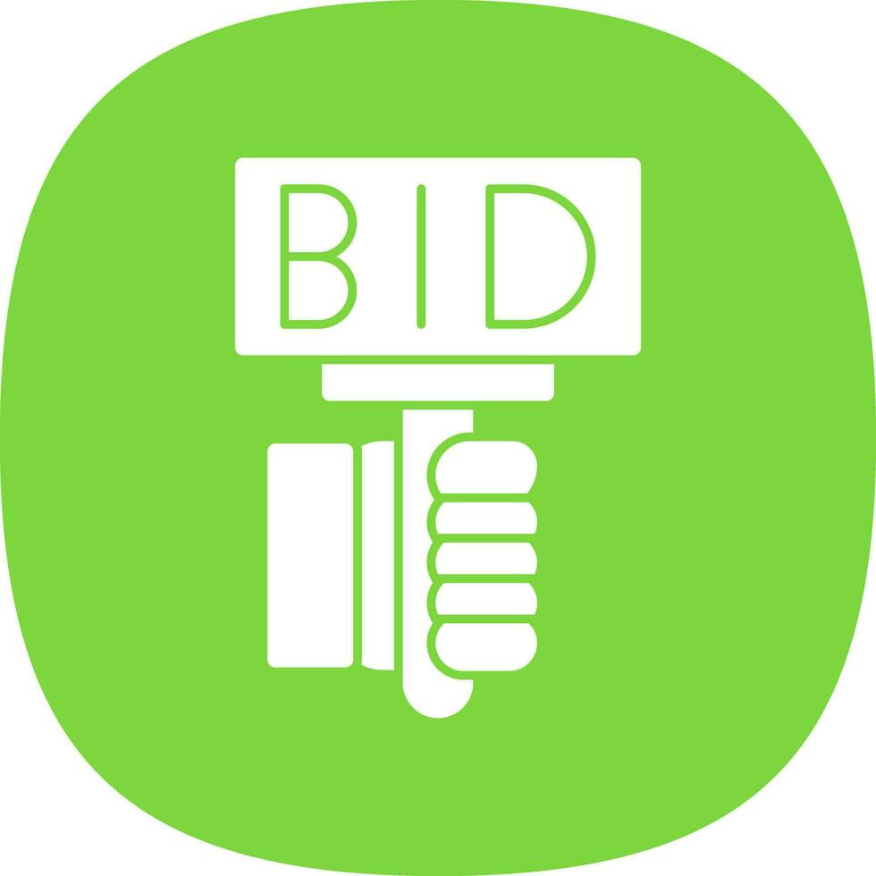 Bid Vector Icon Design