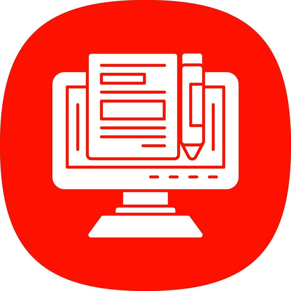Blogger Vector Icon Design
