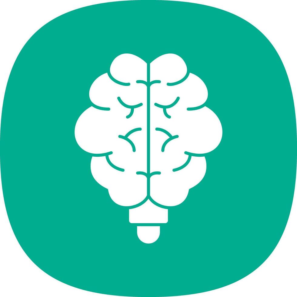 diseño de icono de vector de cerebro