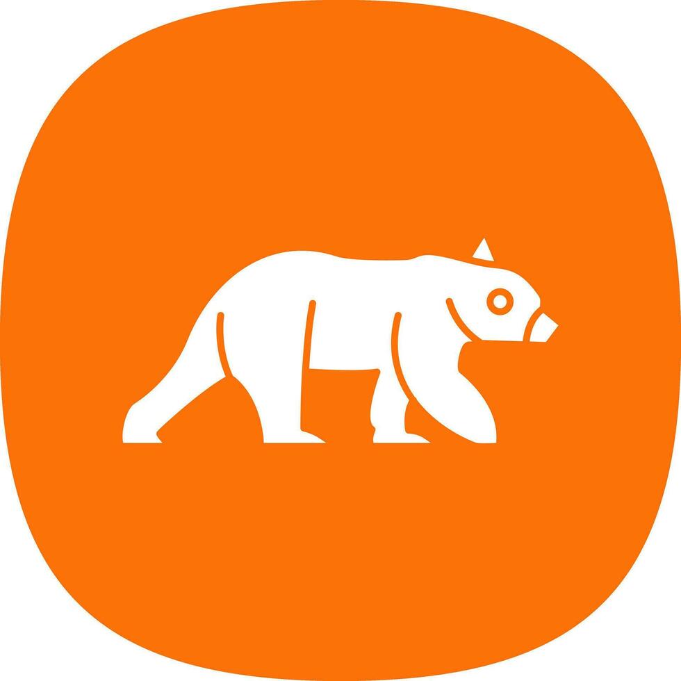 diseño de icono de vector de oso