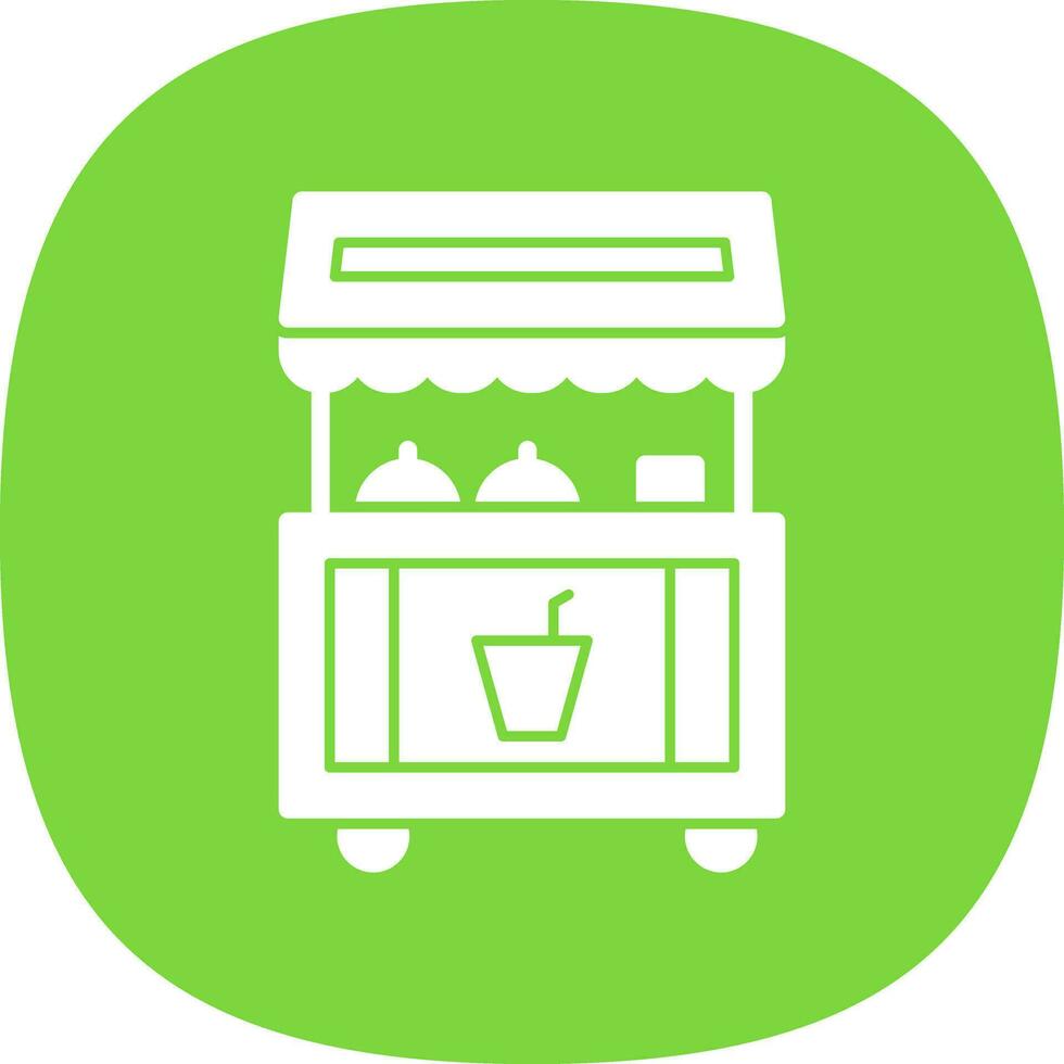 Food stand Vector Icon Design