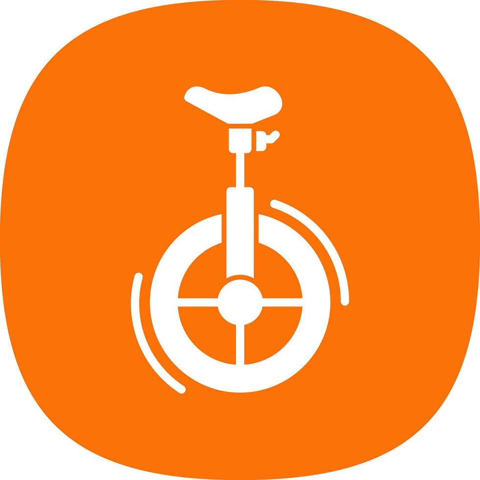 Unicycle Vector Icon Design