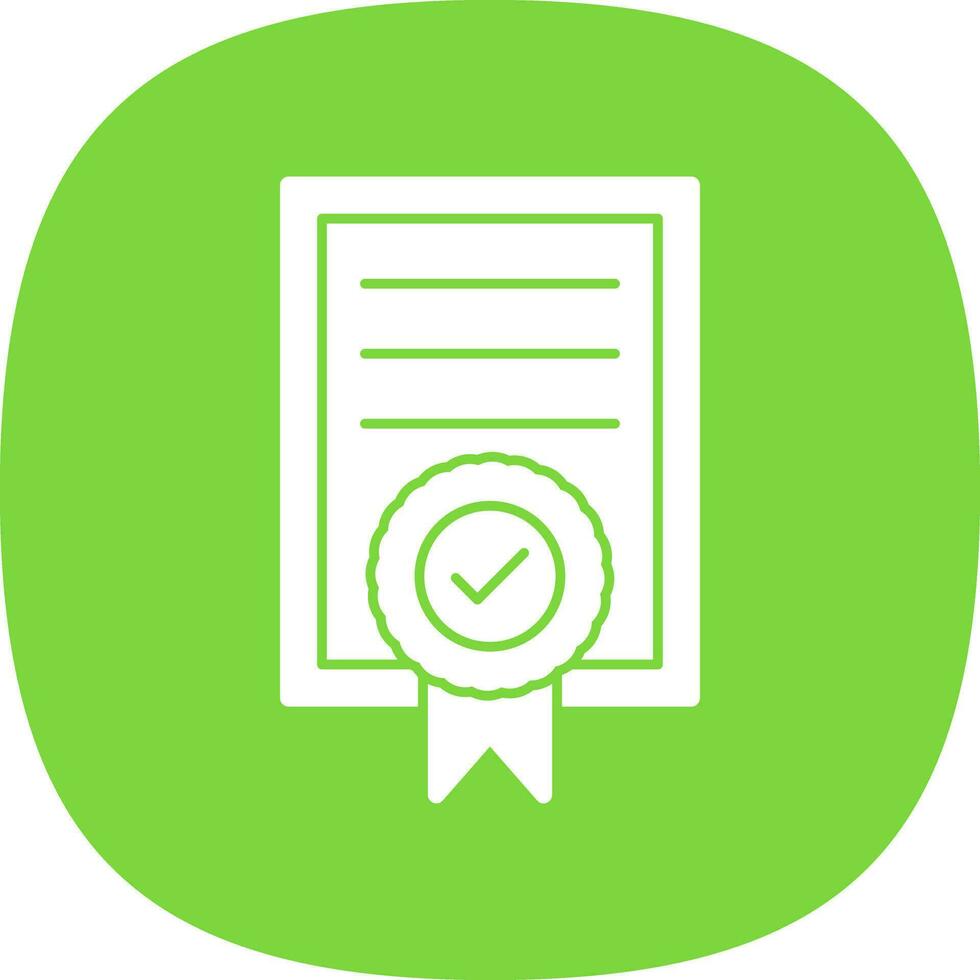 Certificate Vector Icon Design