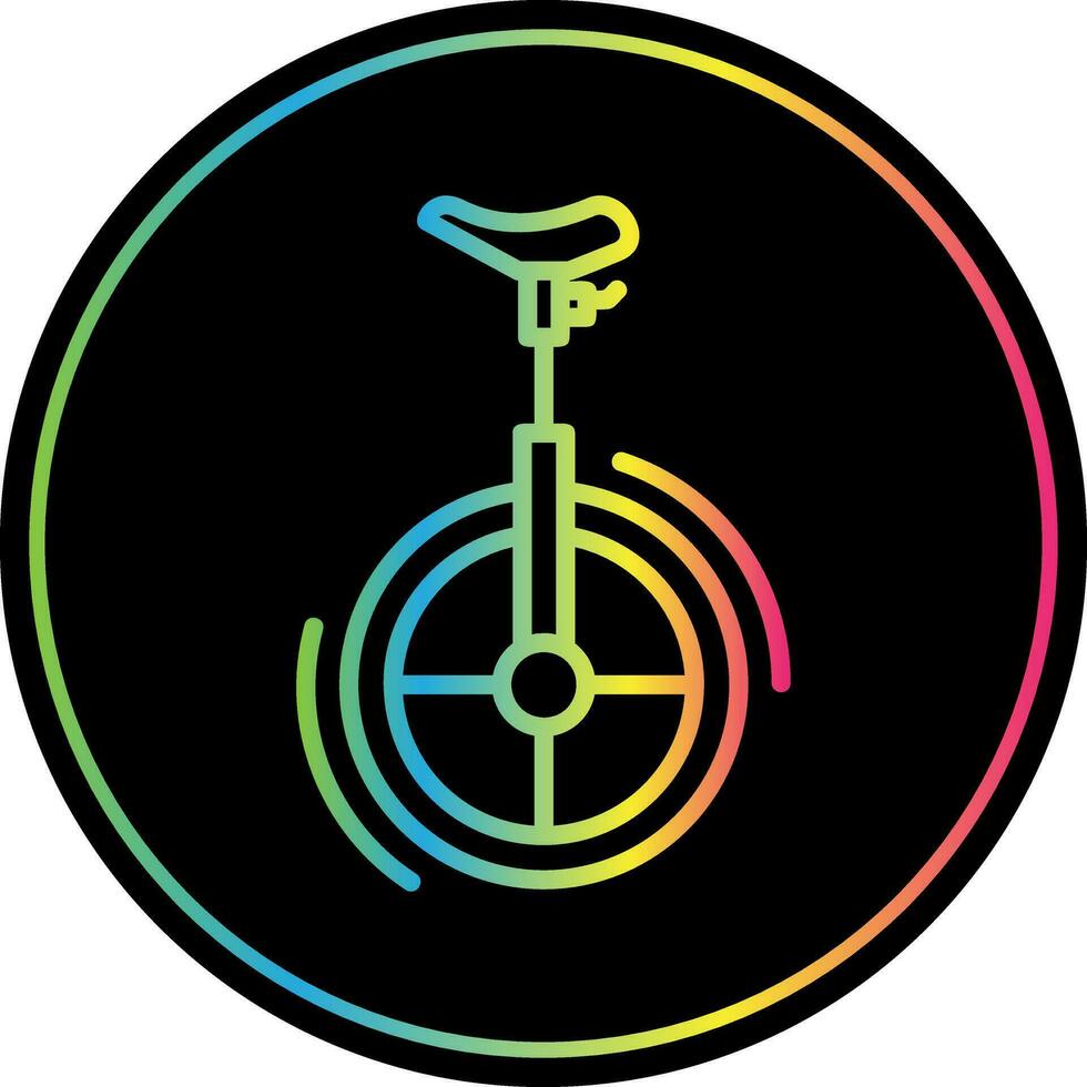 Unicycle Vector Icon Design