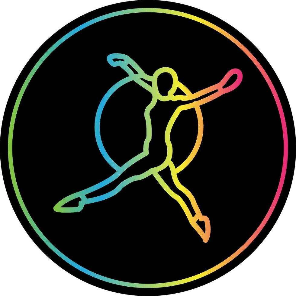 Trapeze artist Vector Icon Design