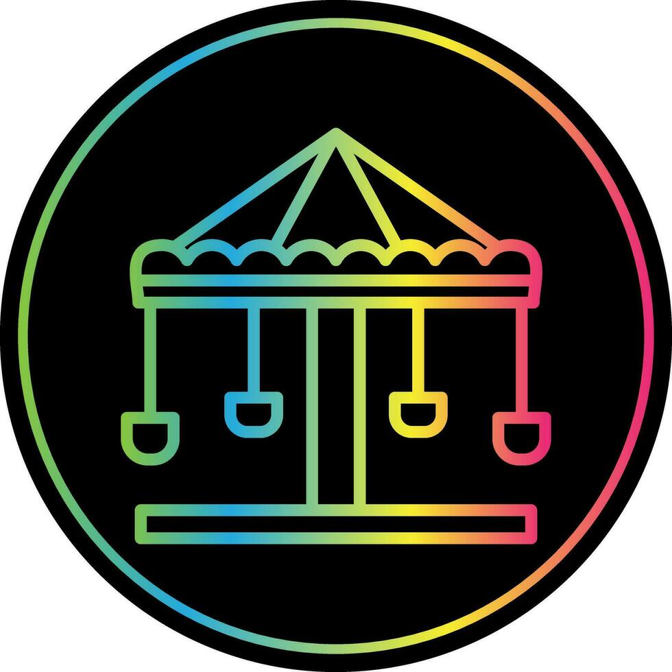 Merry go round Vector Icon Design