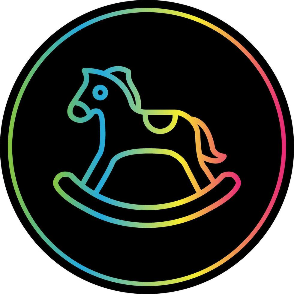 Rocking horse Vector Icon Design