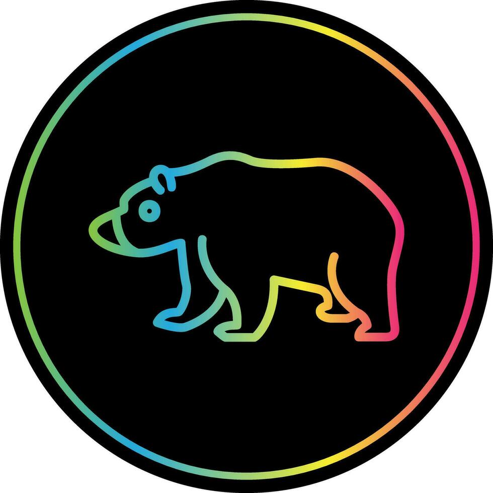 diseño de icono de vector de oso